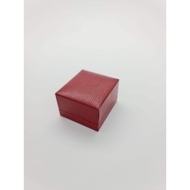 קופסה אדומה לעגיל או תליון קרוקו