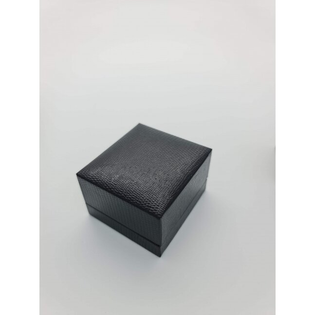 קופסה שחורה לעגיל או תליון קרוקו